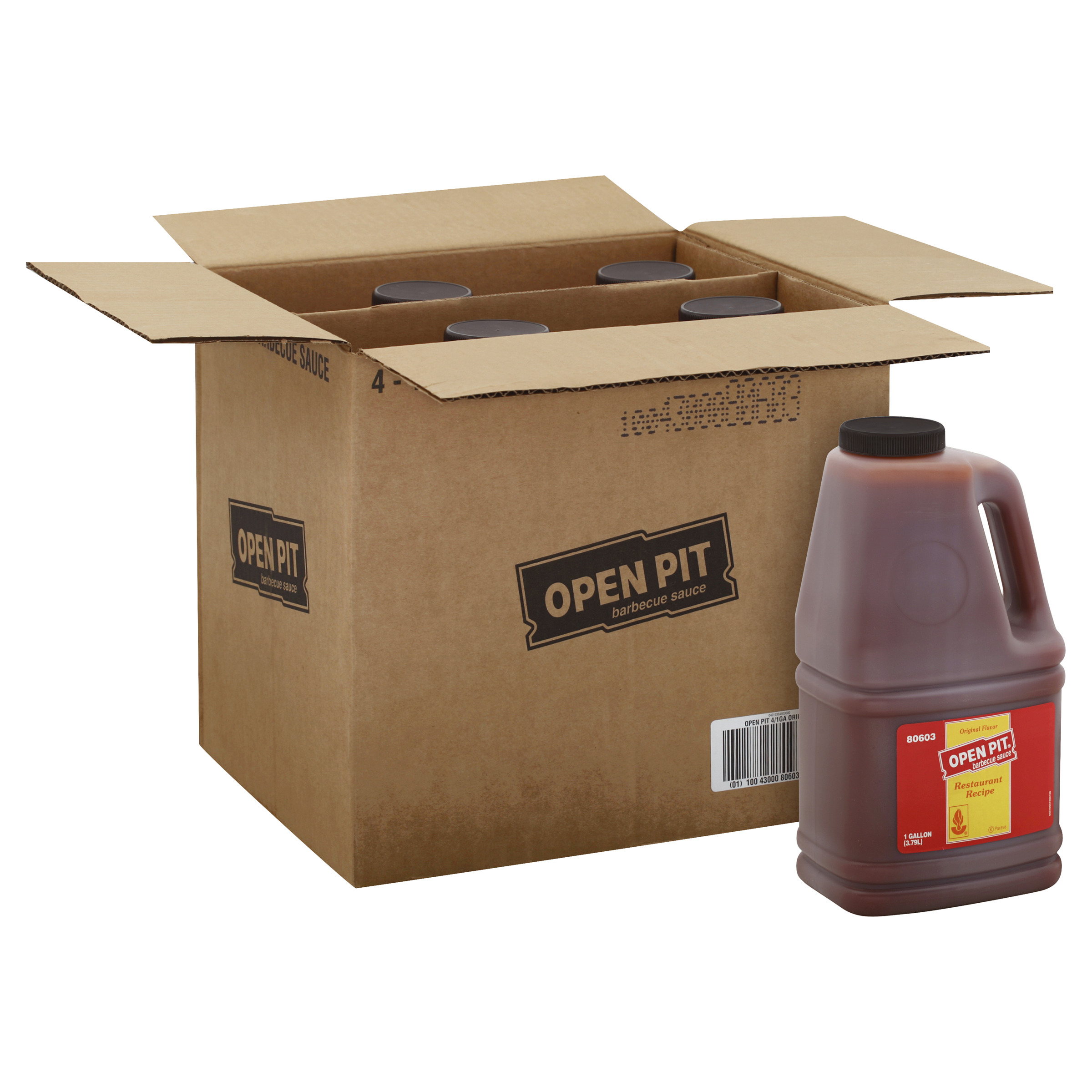 Open Pit Original Bbq Sauce 1 Gal Jugs Pack Of 4 Feesers 9927